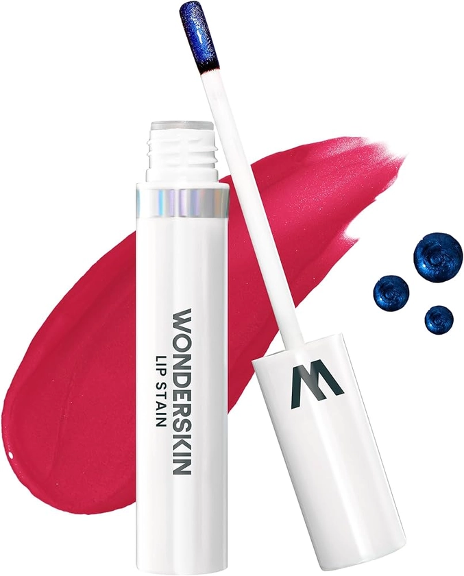 Wonderskin Wonder Blading Lip Stain Masque, Teinture Naturelle pour les Lèvres, Teinture Longue Tenue Waterproof (First Kiss)