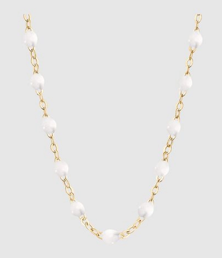 Collier Perles Résine Or 42cm - Gigi Clozeau