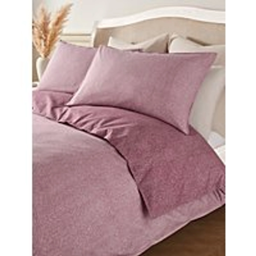 Stacey Solomon Wine Herringbone Cotton Reversible King Duvet Set