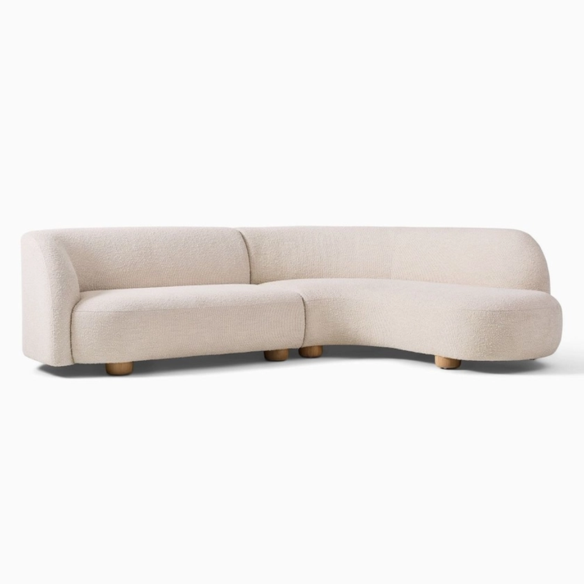 Buy online Laurent 2-Piece Wedge Chaise Sectional (111.5") now | West Elm UAE UAE