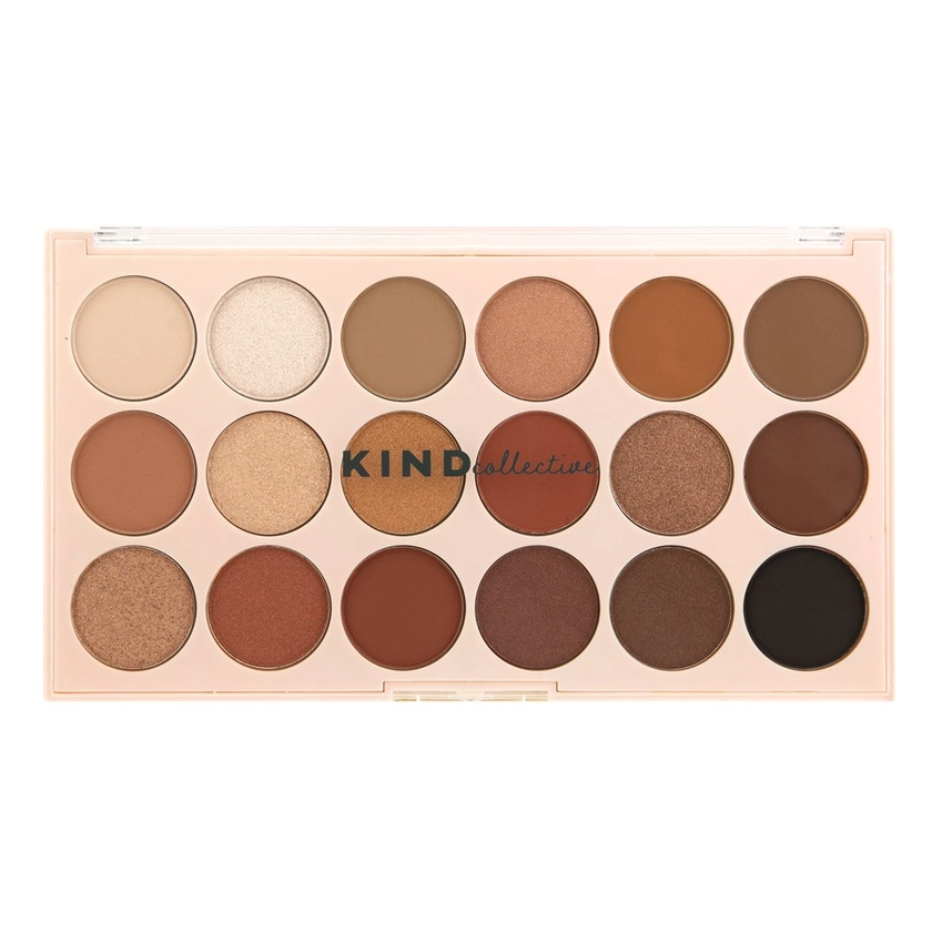 KIND Collective 18 Pan Eyeshadow Palette - Sun-Kissed Sand