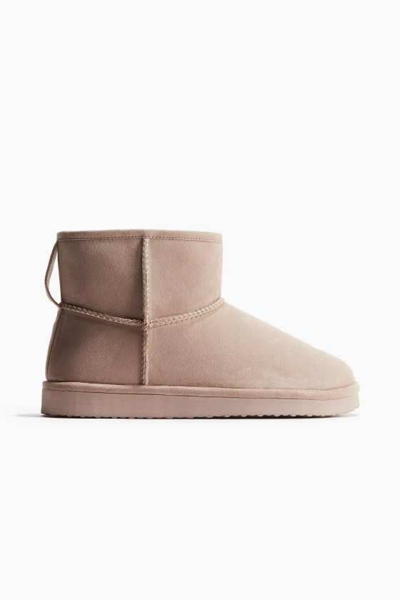 Bottines chaudement doublées - Beige foncé - FEMME | H&M FR