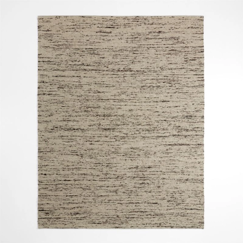 Chicago Performance Flatweave Handwoven Taupe Brown Area Rug 6'x9' | Crate & Barrel