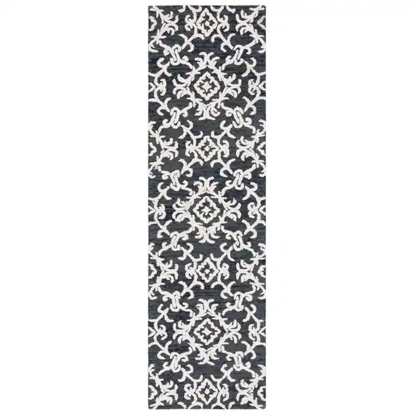 SAFAVIEH Handmade Blossom Linna Modern Floral Wool Rug | Overstock.com Shopping - The Best Deals on Area Rugs | 23580108