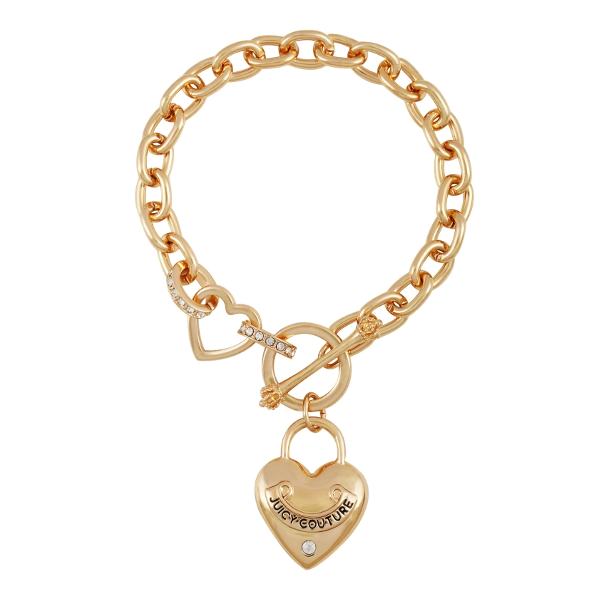 Heart Pendant Charm Bracelet