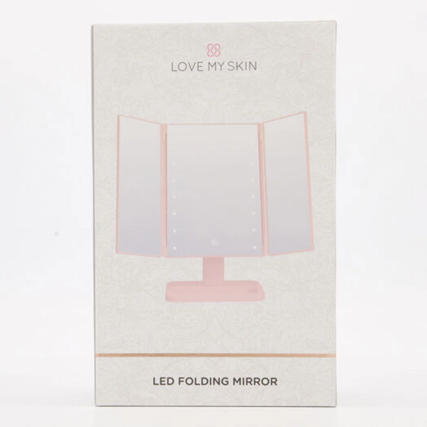 Pink LED Folding Mirror - TK Maxx UK