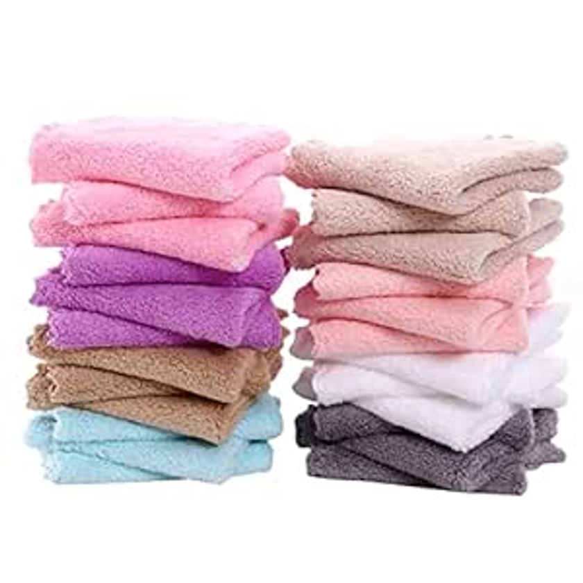 Amazon.com : 24 Pack Baby Washcloths - Ultra Soft Absorbent Wash Cloths for Baby and Newborn, Gentle on Sensitive Skin for Face and Body, 8" by 8", Light Color : Baby