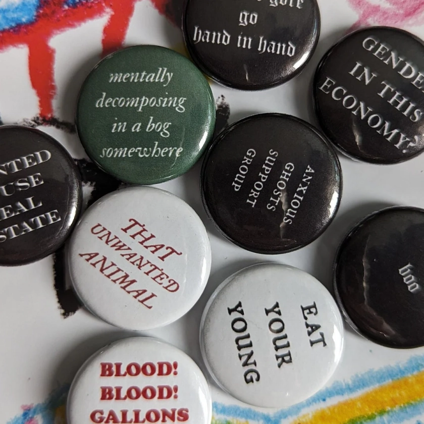LIMITED EDITION Selection of 1" (25mm) Button Badges #3