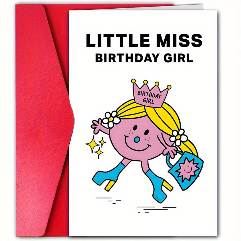 Cartoon Birthday Card Envelope Perfect Anyone - Temu