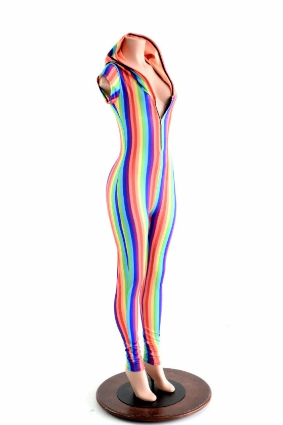 Rainbow Stripe Gay Pride Catsuit