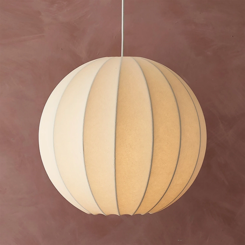 Fibre Silk Globe Lampshade