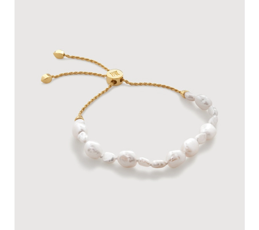 Nura Irregular Pearl Friendship Bracelet | Monica Vinader