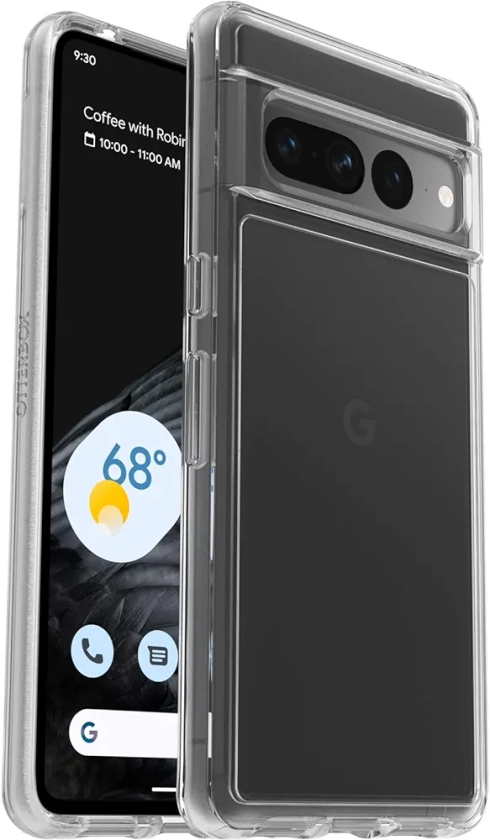 OtterBox Symmetry Clear Case for Google Pixel 7 Pro, Drop-Proof Protective Case, 3x Military Standard Tested, Transparent