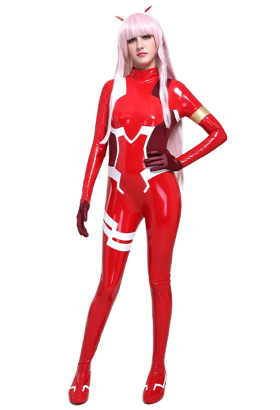 DARLING in the FRANXX Zero Two Code 002 Plugsuit Jumpsuit Cosplay Costume