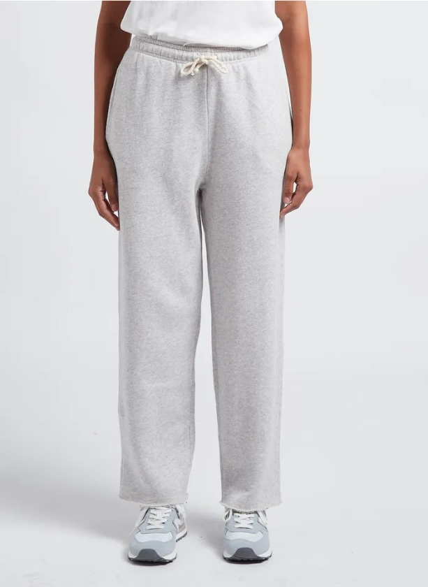 Jogging droit en coton | Gris