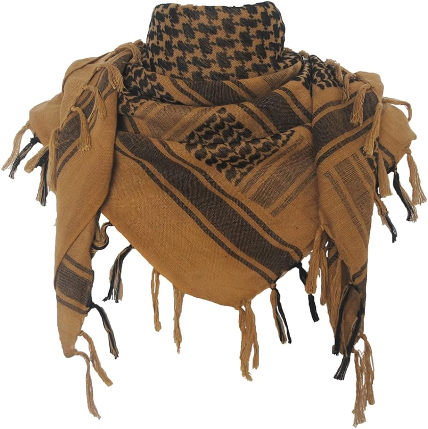 Explore Land Cotton Military Shemagh Tactical Desert Keffiyeh Scarf Wrap