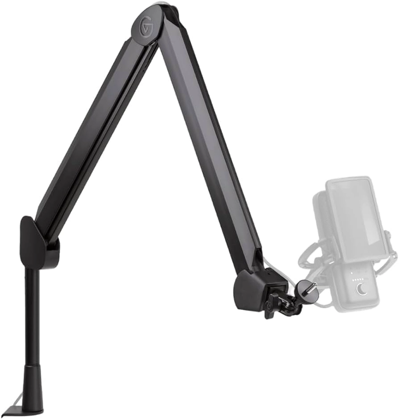 Elgato Wave Mic Arm - brazo articulado profesional con ranuras para cables, abrazadera de mesa, adaptadores de rosca, totalmente ajustable, ideal para podcasts, streaming, juegos, oficina, grabación