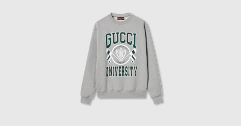 Gucci Sweat-shirt en jersey de coton à imprimé