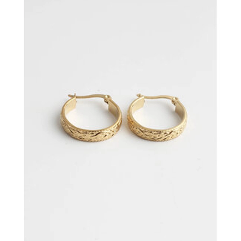 &#039;Alexa&#039; hoops gold - stainless steel