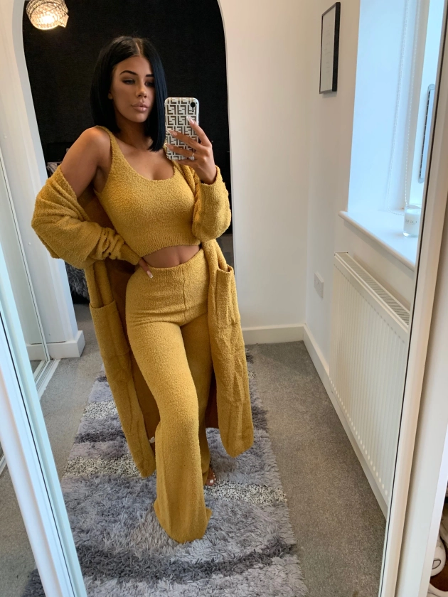 Maddie Comfy Knit Three Piece - Mustard