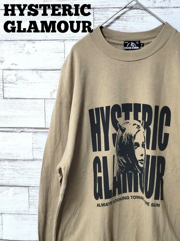 【希少】HYSTERIC GLAMOUR 長袖Tシャツ デビルガール ベージュ by Mercari