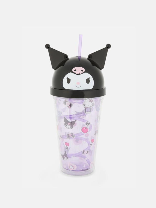 Hello Kitty Kuromi Cup with Straw