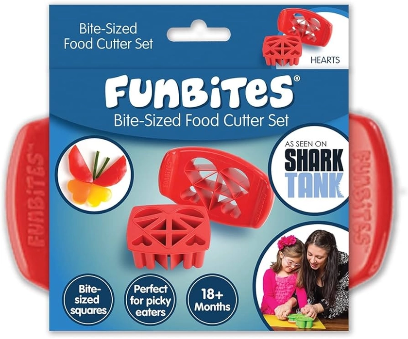 FunBites Food Cutter, Red Hearts