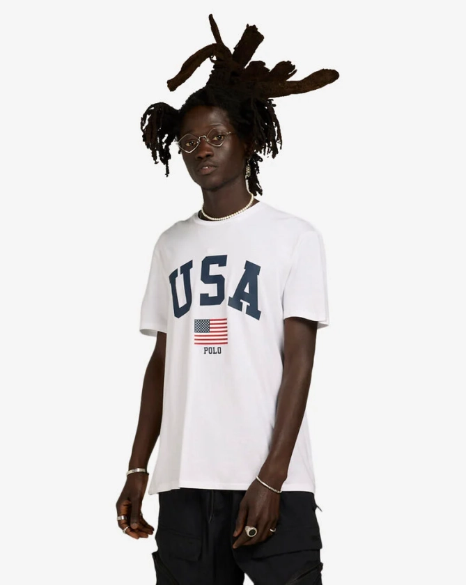 Shop Polo Ralph Lauren Team USA Jersey T-Shirt 710944358001-WHT white | SNIPES USA