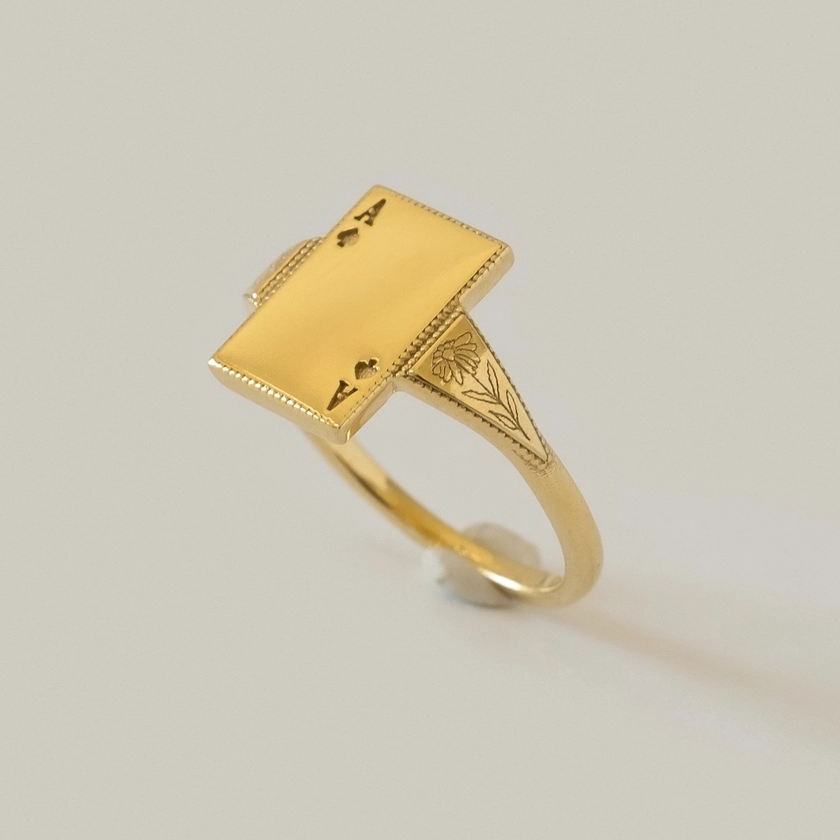 MEREWIF : Shop All : Ace of Spades Ring
