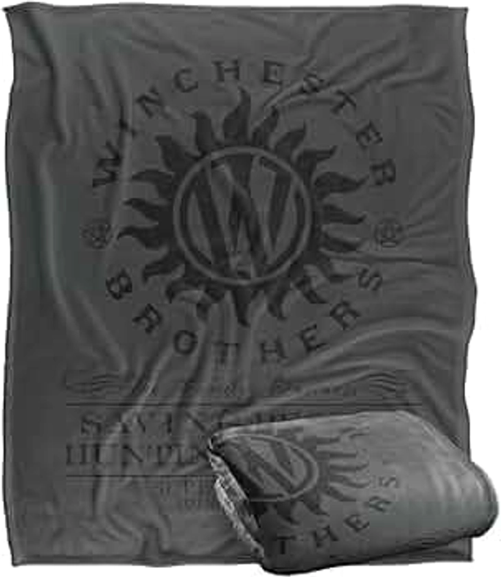 Supernatural Winchester Anti Possession Officially Licensed Silky Touch Super Soft Throw Blanket 50" x 60"