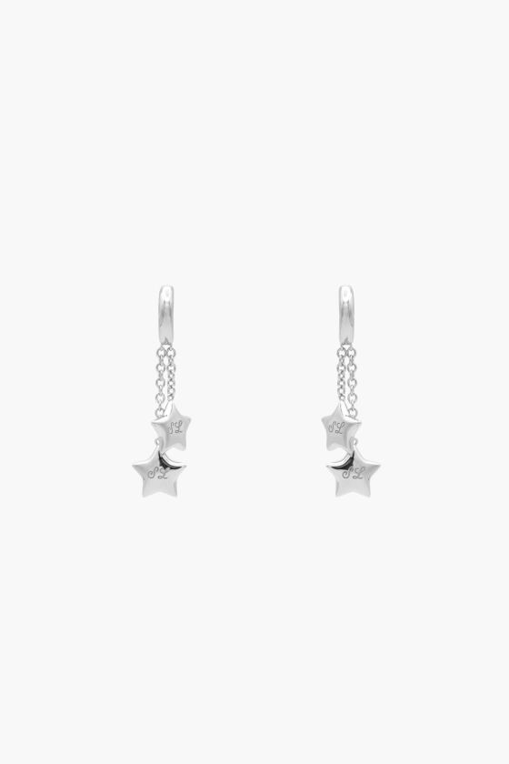 TWIN EARRINGS IN STERLING SILVER