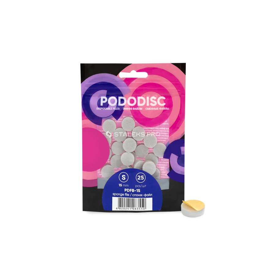 RECHARGES SPONGE PODODISC PLAT Staleks Pro PDFB-15/20/25 mm