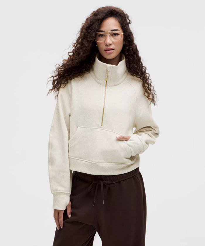 Scuba Oversized Funnel-Neck Half Zip