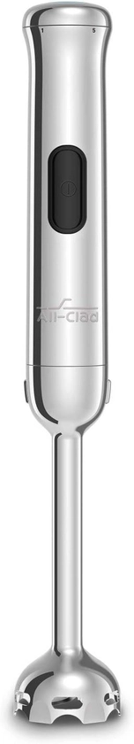 All-Clad Cordless Rechargeable Stainless Steel Immersion Multi-Functional Hand Blender, 5-Speed, Silver