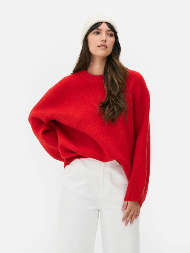 Oversized Crew Neck Jumper