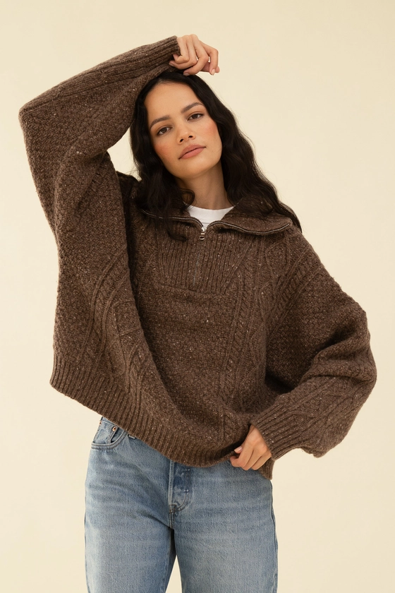 IMOGEN KNIT - BRUN