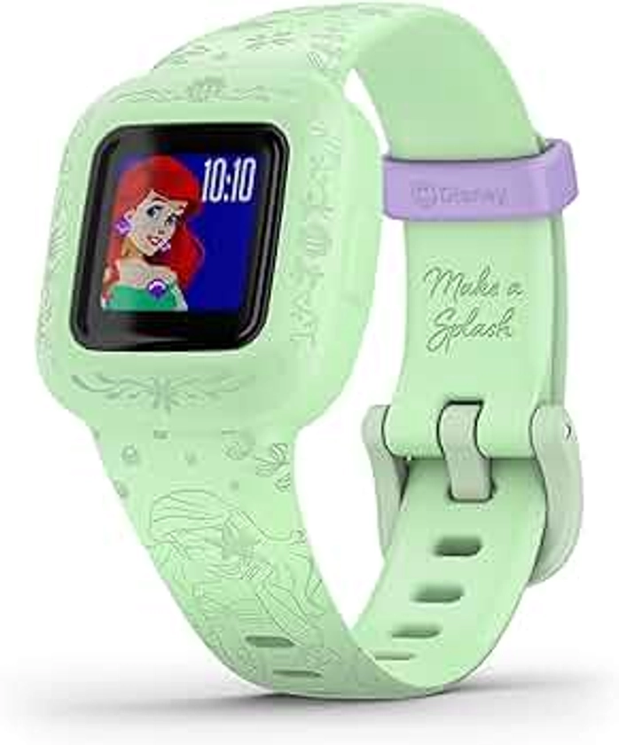 Garmin vivofit Jr.3 Fitness Tracker for Kids, Includes Interactive App Experience, Swim-Friendly, Up To 1-year Battery Life, Adjustable watch band, Disney Little Mermaid