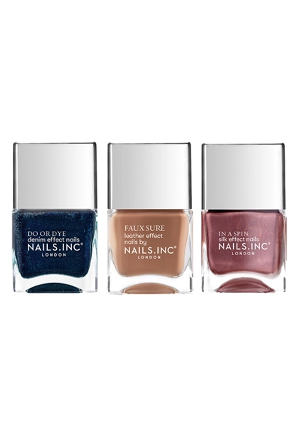 Fabric Effect 3-Piece Nail Polish Collection