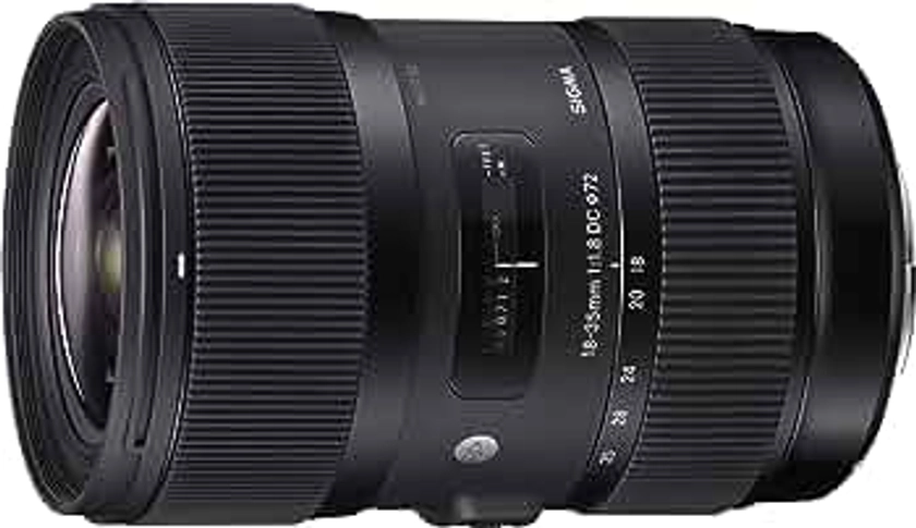 Sigma 18-35mm f/1.8 DC HSM - Objetivo para Canon (distancia focal 18-35mm, apertura f/1.8-16, diámetro: 72mm) color negro
