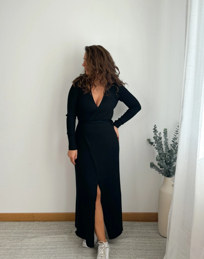 Robe Emma Maille Noire