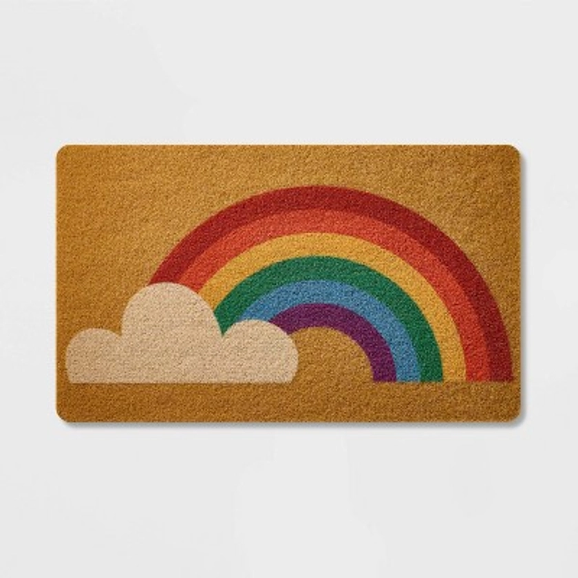 1'6"x2'6" Rainbow Door Mat - Pride