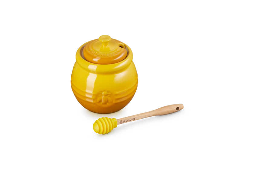 Pot à miel en céramique avec cuillère