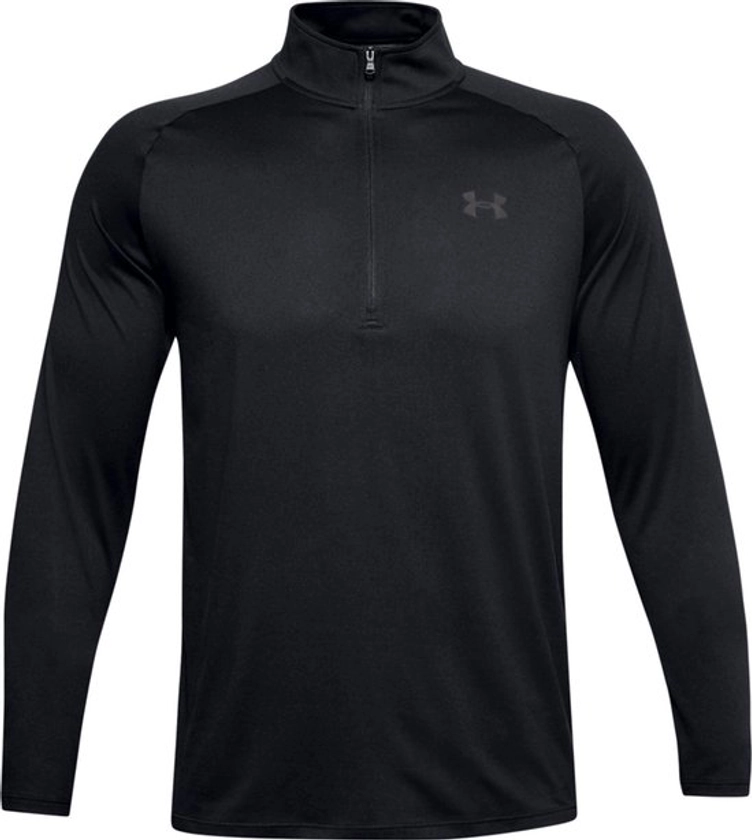 Under Armour UA Tech 2.0 1/2 Zip Heren Sportshirt - Zwart - Maat S | bol