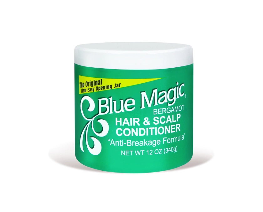 Blue Magic Bergamot Hair & Scalp Conditioner, 12 oz, Dry, Conditioning, Adult, Moisturizing