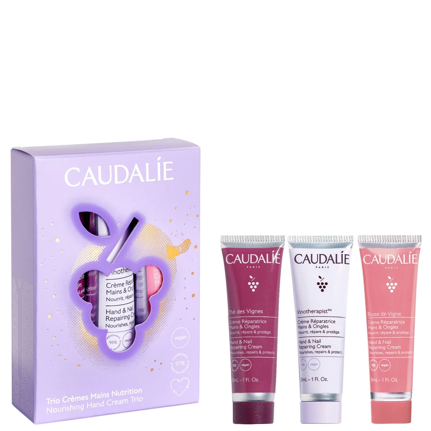 Caudalie Christmas 2024 The Nourishing Hand Cream Trio