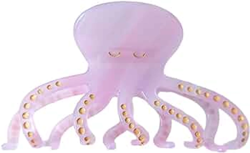 Big Octopus Hair Clips,Cellulose Acetate Hair Clips,Small Claw Clips for Girl,Hair Accessories