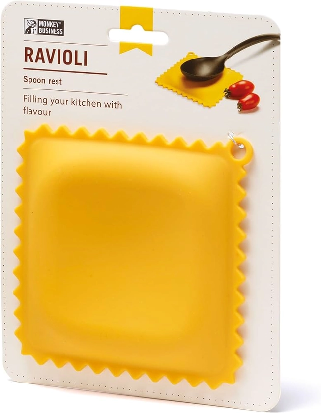 Ravioli Silicone Novelty Spoon Rest for Stove and Tabletop, Kitchen Utensil Holder - by Monkey Business