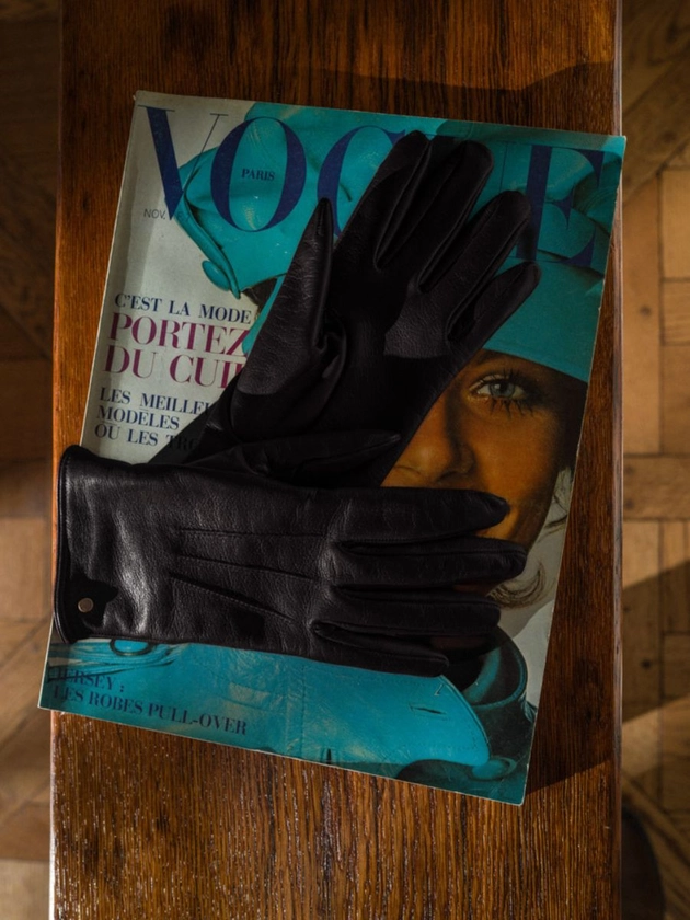 Gants Femme Noir - gants en cuir noir femme | PAUL MARIUS