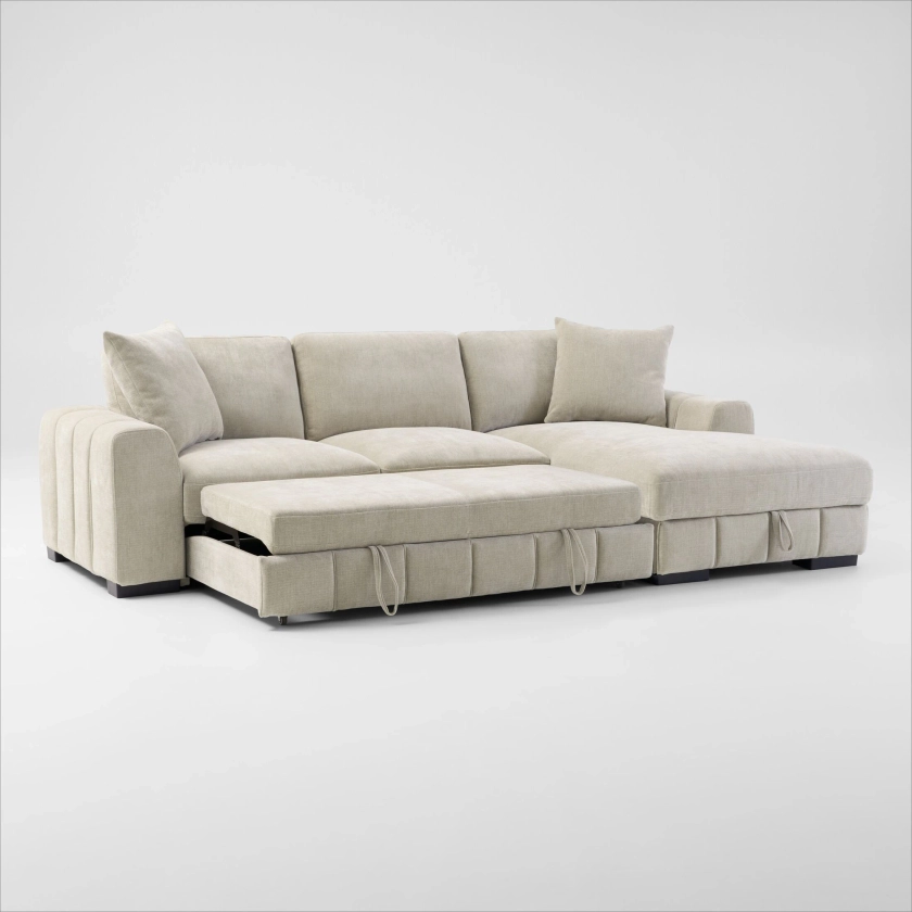 Hero 2-Piece Media Sleeper Sectional with Chaise | Value City Furniture