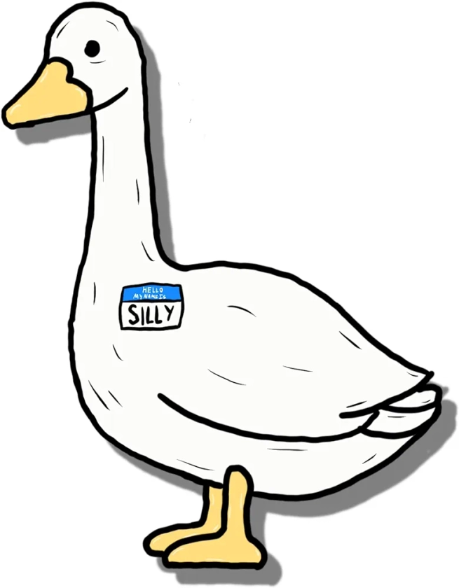 Silly Goose Funny Teen Bumper Decal Sticker for Laptop, Car, Water Bottle - 3 Pack